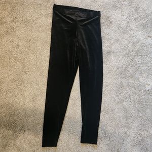 Blackmilk Velvet Black High Waisted Leggings